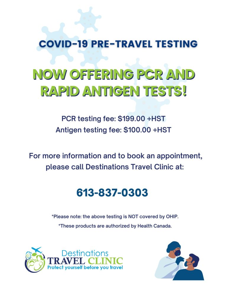 rapid pcr test pre travel consultation