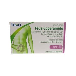 LOPERAMIDE CPLT 2MG 12 TEVA