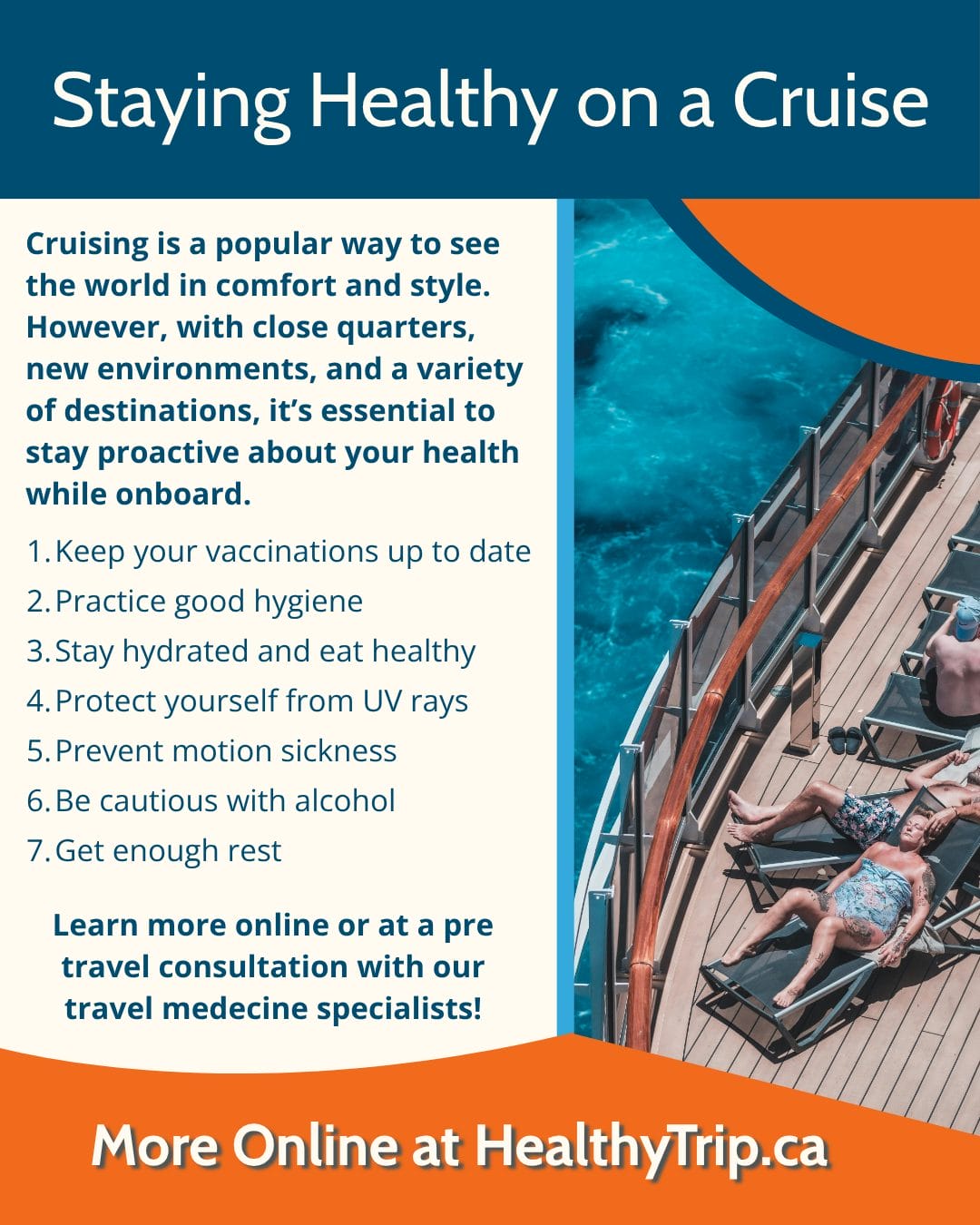 Staying Healthy on a Cruise: Vaccinations and Safety Tips
