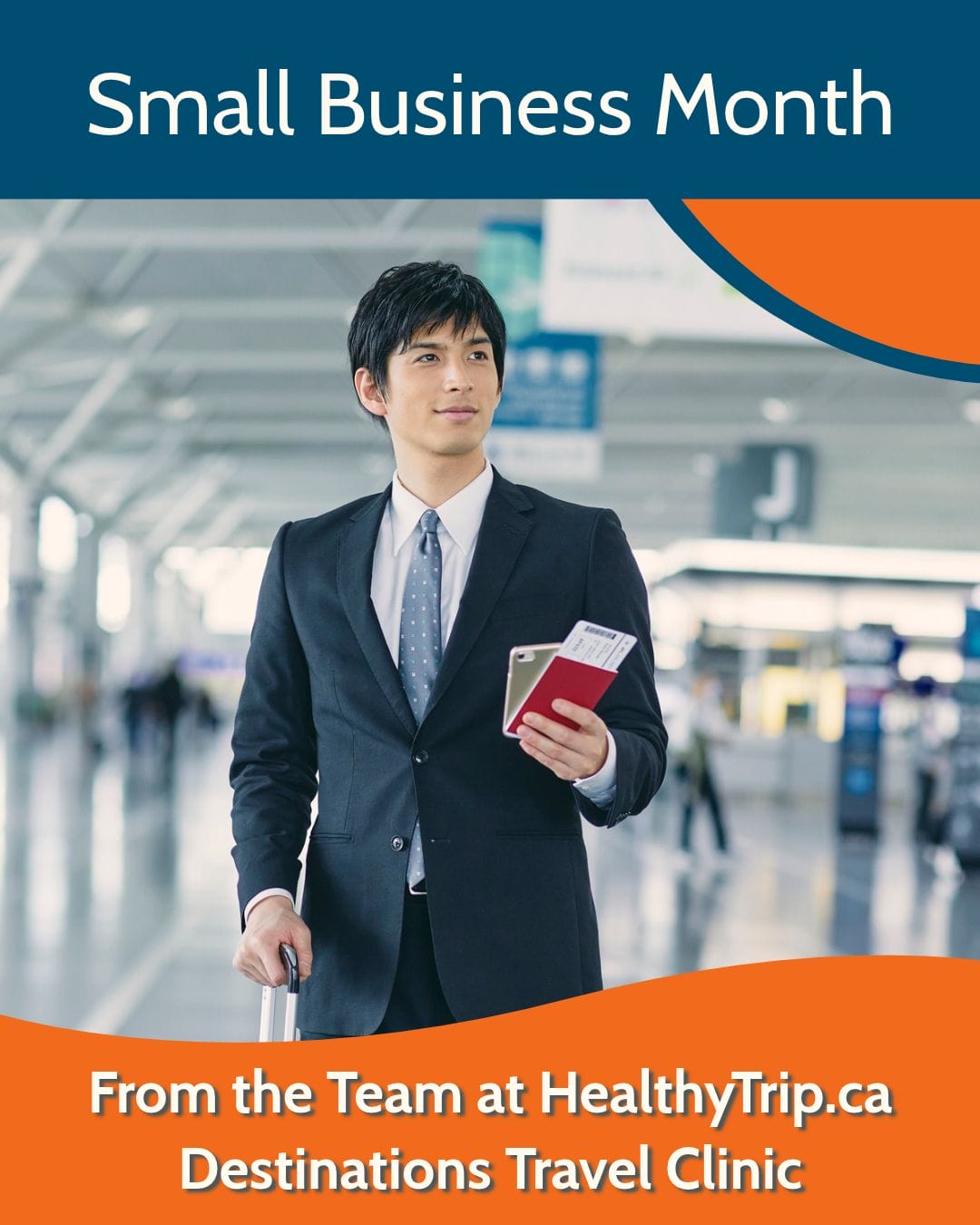 photo of a small business owner travelling